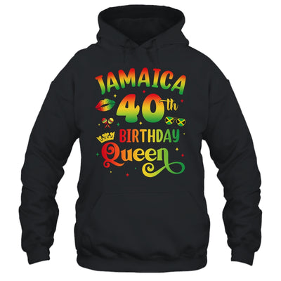 40Th Birthday Queen Jamaica Birthday Girl Matching Party Shirt & Hoodie | siriusteestore