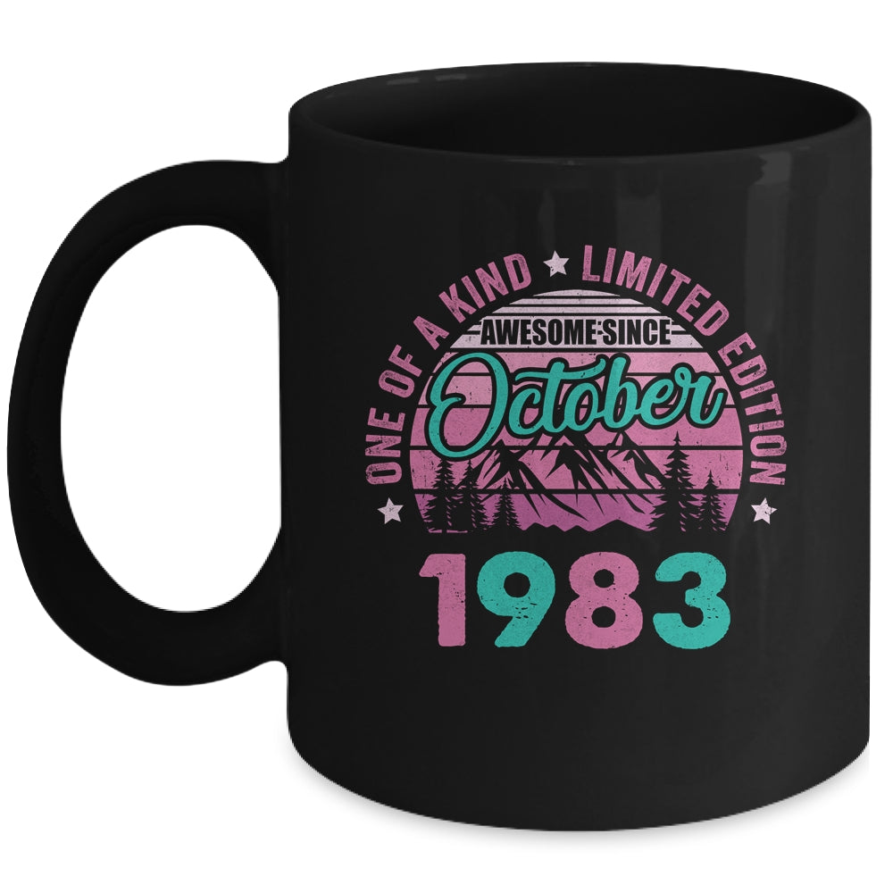 40 Years Old Awesome Since October 1983 40th Birthday Women Mug | siriusteestore