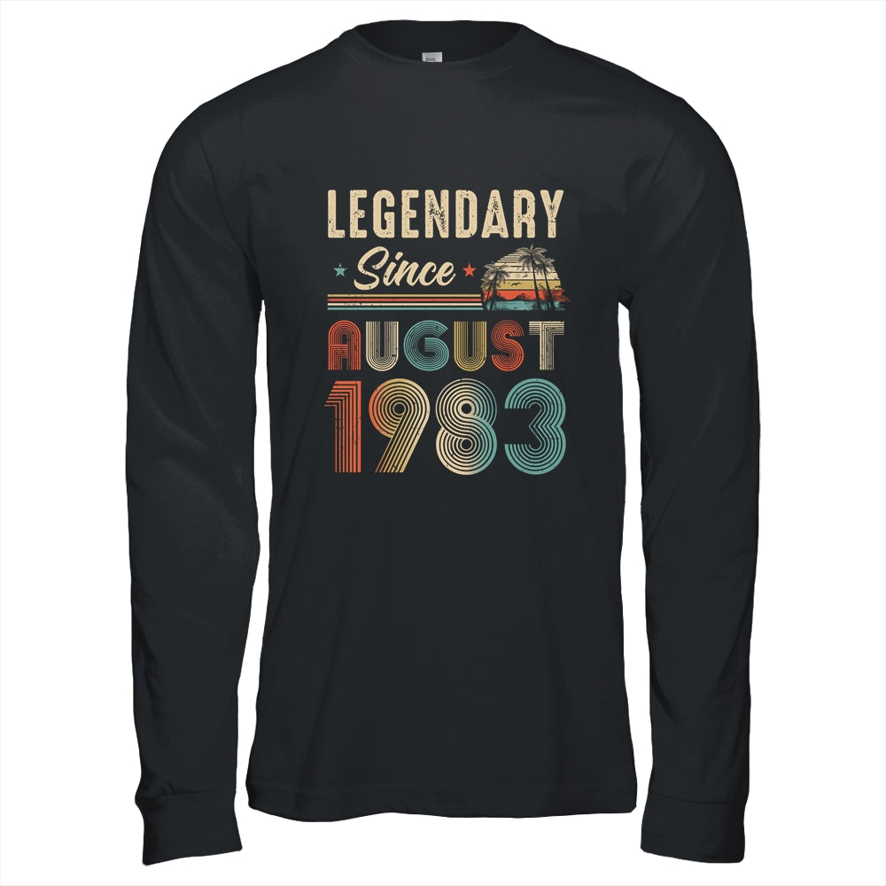 40 Years Old Legendary Since August 1983 40th Birthday Shirt & Hoodie | siriusteestore