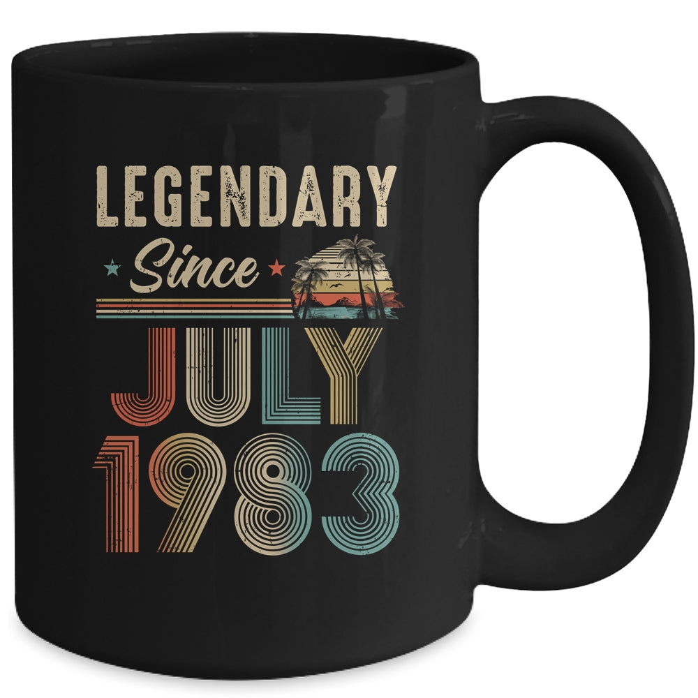 40 Years Old Legendary Since July 1983 40th Birthday Mug | siriusteestore