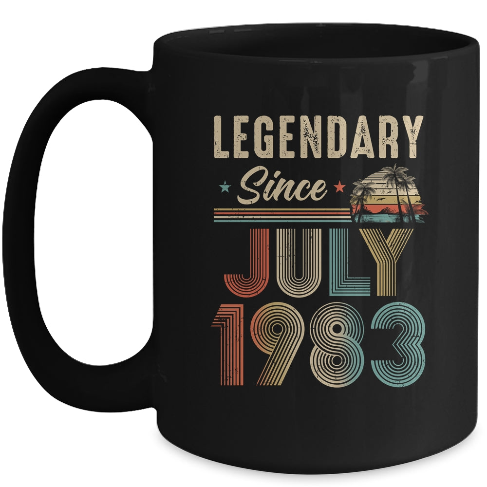 40 Years Old Legendary Since July 1983 40th Birthday Mug | siriusteestore