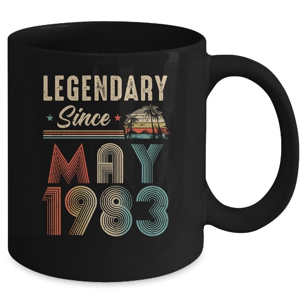 40 Years Old Legendary Since May 1983 40th Birthday Mug | siriusteestore