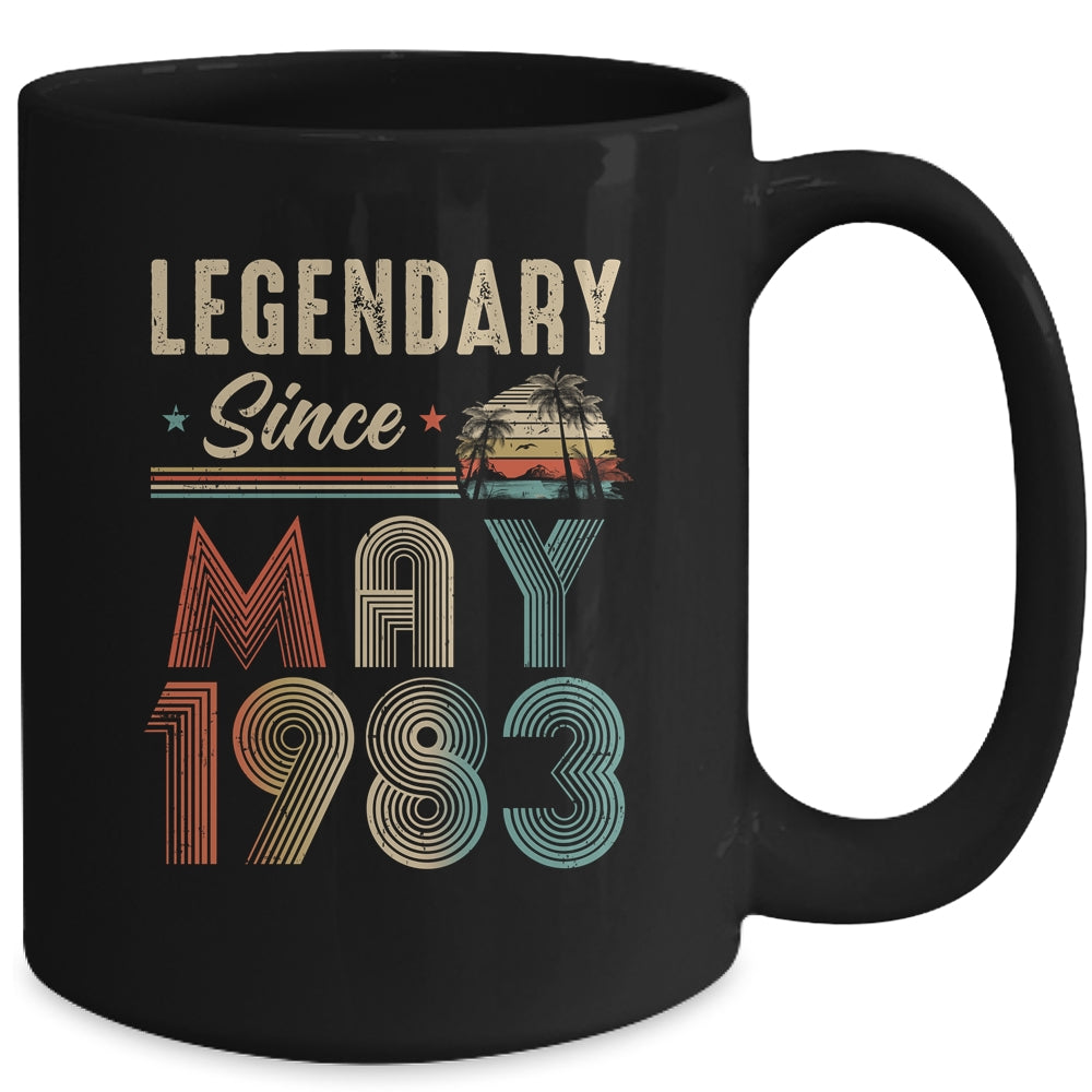 40 Years Old Legendary Since May 1983 40th Birthday Mug | siriusteestore