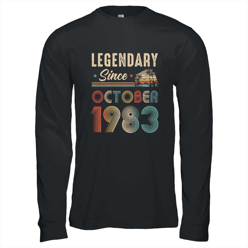 40 Years Old Legendary Since October 1983 40th Birthday Shirt & Hoodie | siriusteestore