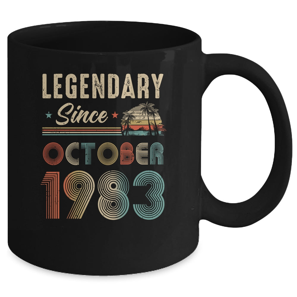 40 Years Old Legendary Since October 1983 40th Birthday Mug | siriusteestore