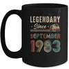 40 Years Old Legendary Since September 1983 40th Birthday Mug | siriusteestore