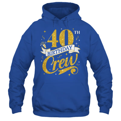 40th Birthday Crew 40th Bday Party Squad Friends Crown Funny Shirt & Tank Top | siriusteestore