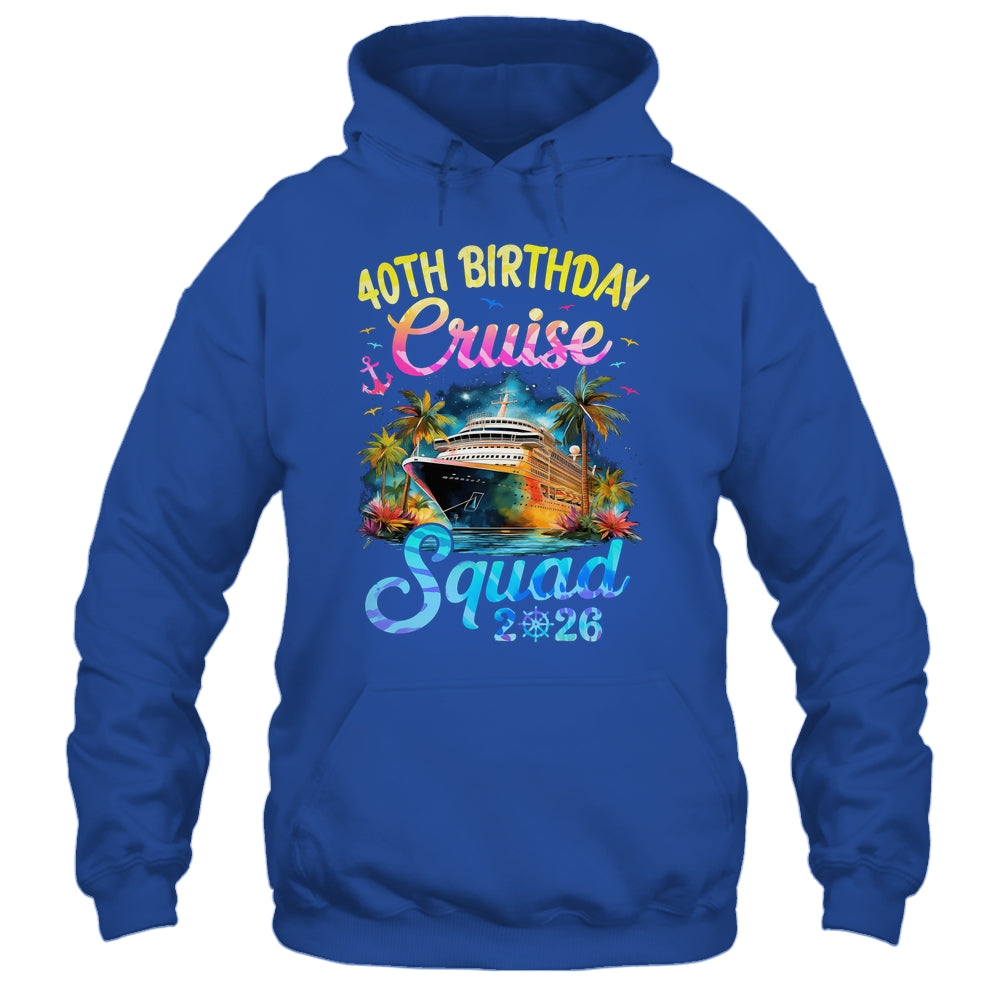 40th Birthday Cruise Squad 2026 Cruising Party Vacation Shirt & Tank Top | siriusteestore