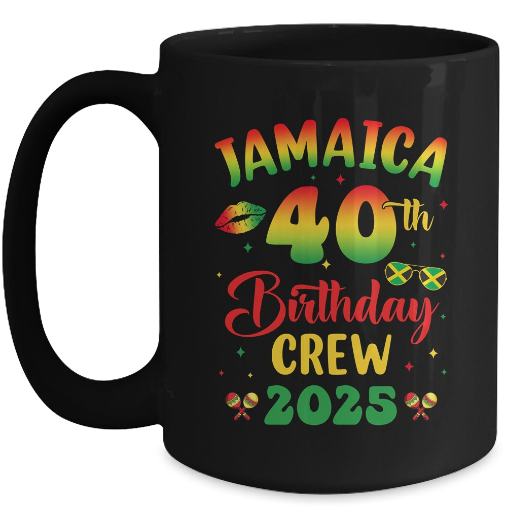 40th Birthday Girl Jamaica Birthday Crew Matching Group 2025 Mug | siriusteestore
