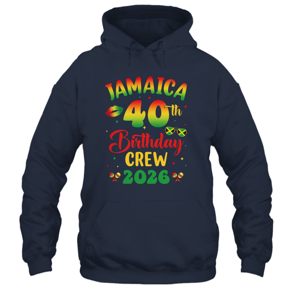 40th Birthday Girl Jamaica Birthday Crew Matching Group 2026 Shirt & Tank Top | siriusteestore