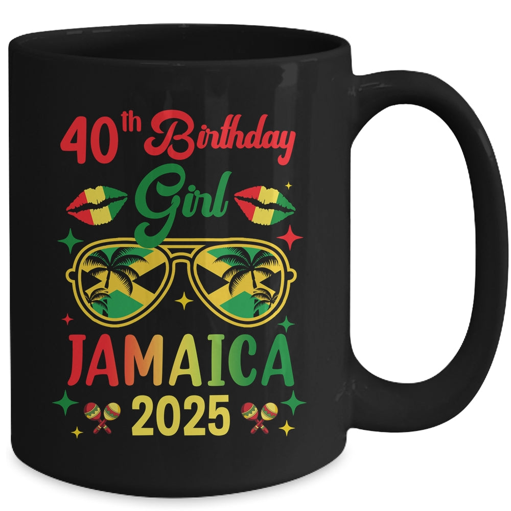 40th Birthday Girl Jamaica Vacation Party Outfit 2025 Mug | siriusteestore
