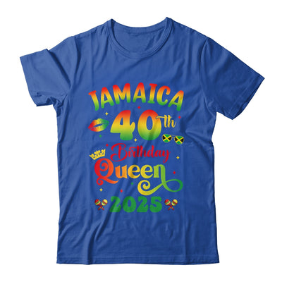 40th Birthday Queen Jamaica Girl Matching Party 2025 Shirt & Hoodie | siriusteestore
