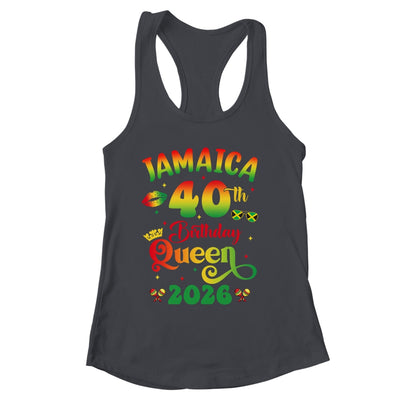 40th Birthday Queen Jamaica Girl Matching Party 2026 Shirt & Tank Top | siriusteestore