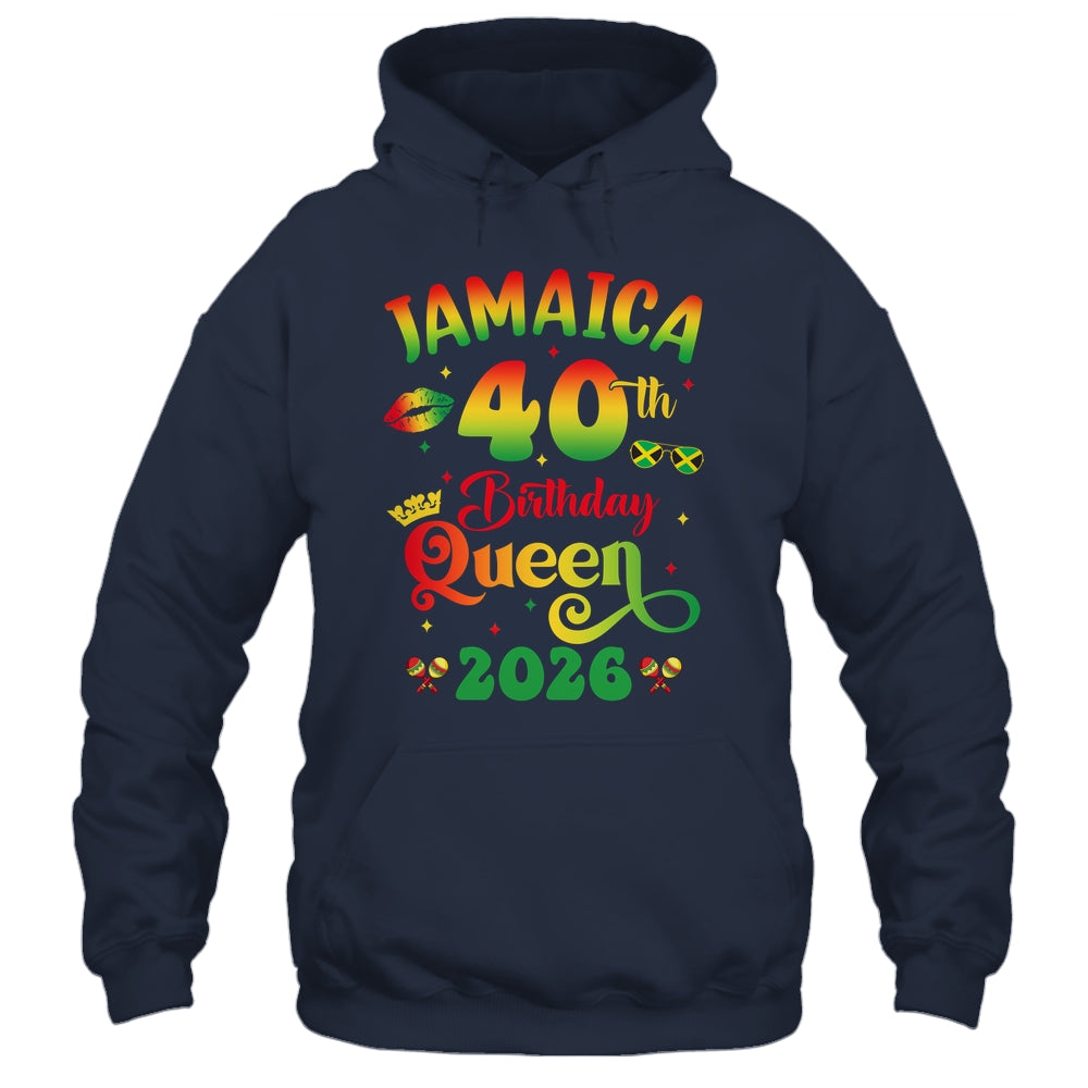 40th Birthday Queen Jamaica Girl Matching Party 2026 Shirt & Tank Top | siriusteestore