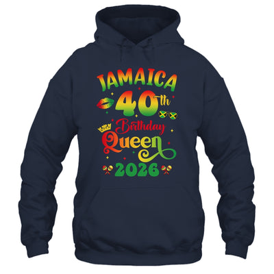 40th Birthday Queen Jamaica Girl Matching Party 2026 Shirt & Tank Top | siriusteestore
