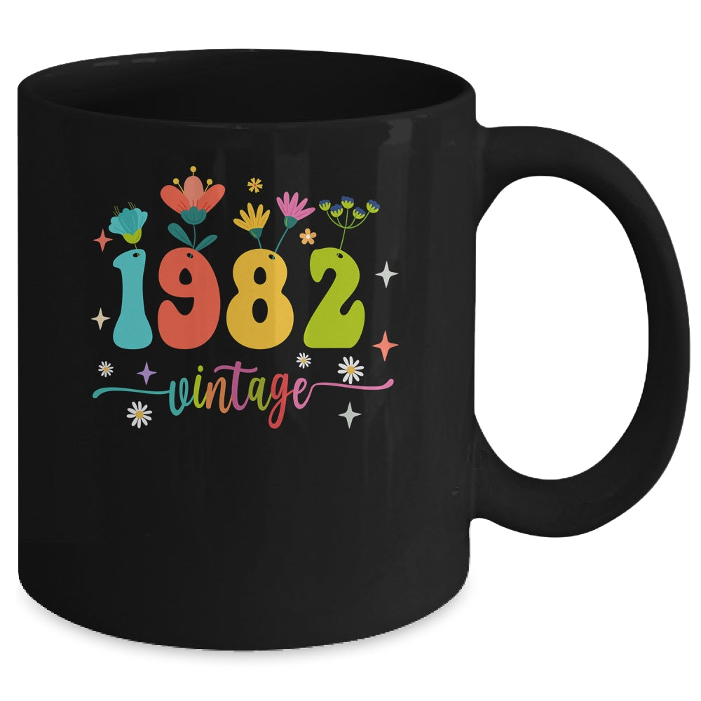 41 Years Old Vintage 1982 41st Birthday Tee Wildflower Mug | siriusteestore