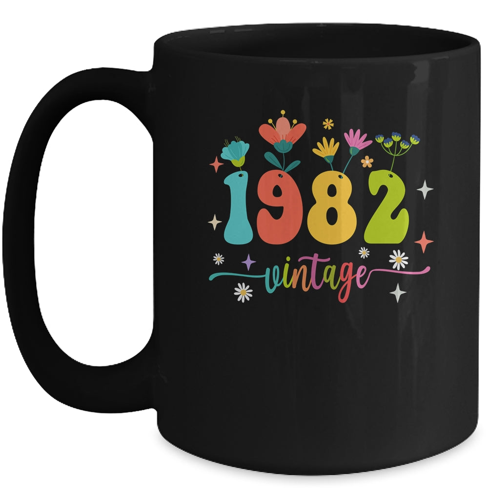 41 Years Old Vintage 1982 41st Birthday Tee Wildflower Mug | siriusteestore