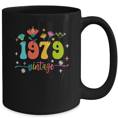 44 Years Old Vintage 1979 44th Birthday Tee Wildflower Mug | siriusteestore