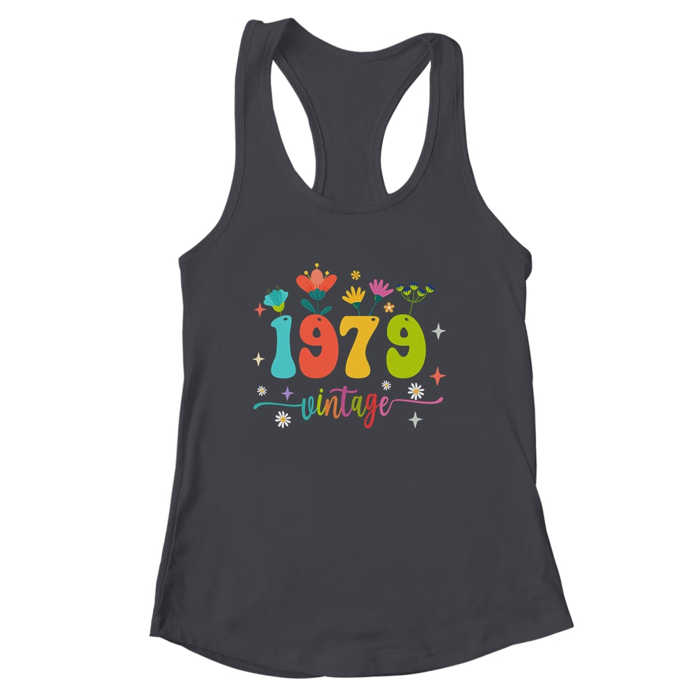 44 Years Old Vintage 1979 44th Birthday Tee Wildflower Shirt & Tank Top | siriusteestore