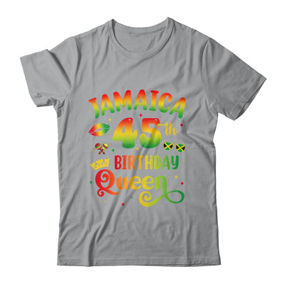 45Th Birthday Queen Jamaica Birthday Girl Matching Party Shirt & Hoodie | siriusteestore
