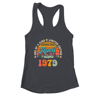 45 Years Old Awesome Since April 1979 45th Birthday Groovy Shirt & Tank Top | siriusteestore