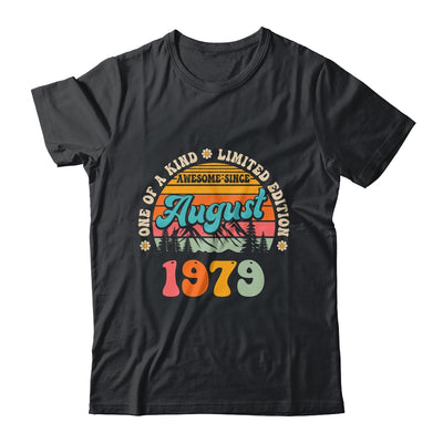 45 Years Old Awesome Since August 1979 45th Birthday Groovy Shirt & Tank Top | siriusteestore