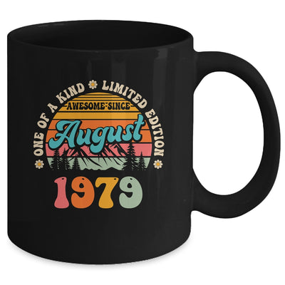 45 Years Old Awesome Since August 1979 45th Birthday Groovy Mug | siriusteestore