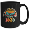45 Years Old Awesome Since August 1979 45th Birthday Groovy Mug | siriusteestore