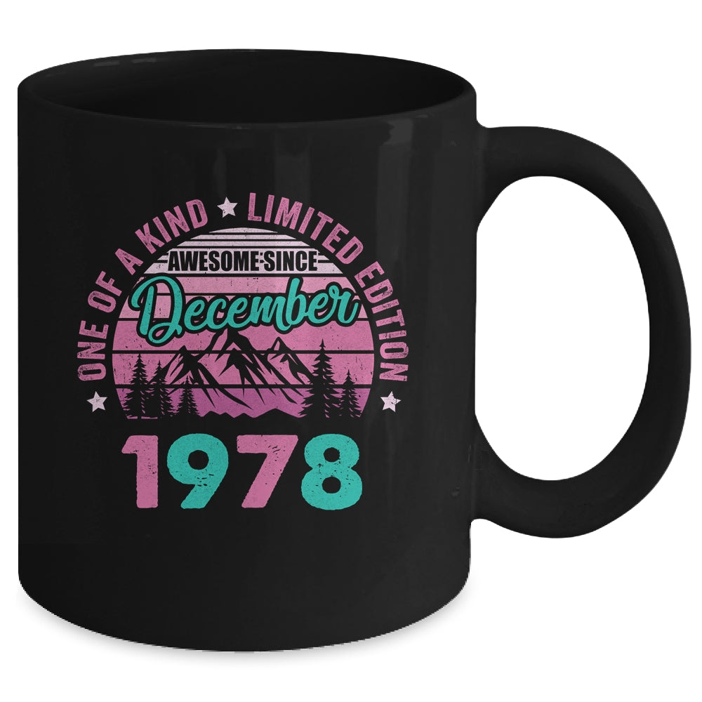 45 Years Old Awesome Since December 1978 45th Birthday Women Mug | siriusteestore