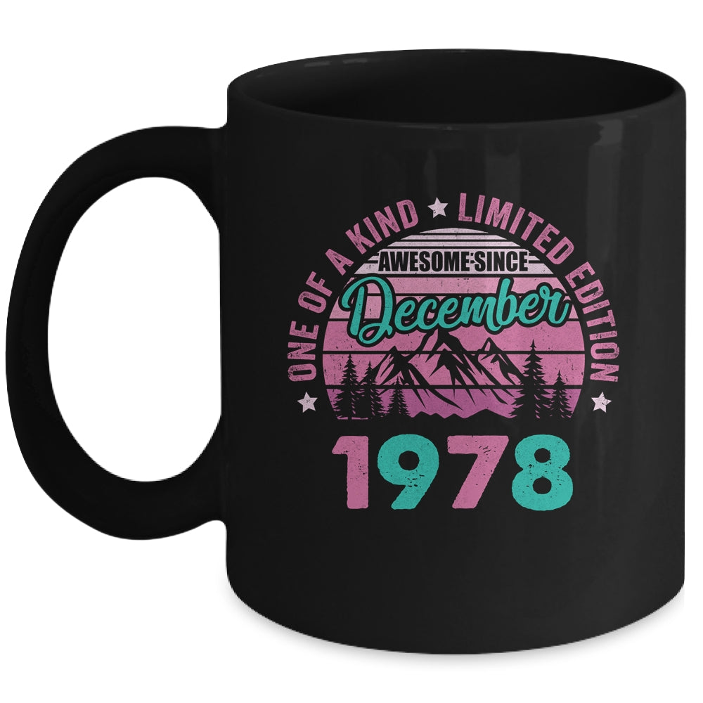 45 Years Old Awesome Since December 1978 45th Birthday Women Mug | siriusteestore