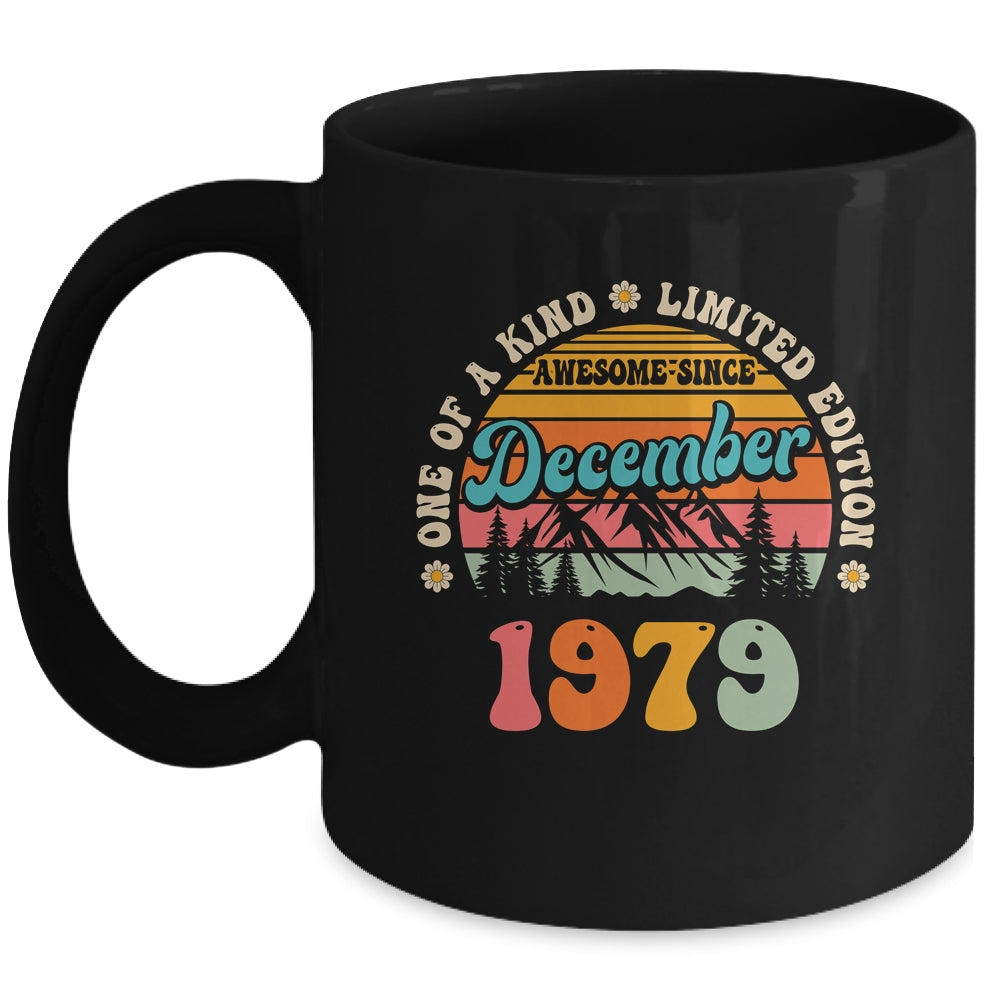 45 Years Old Awesome Since December 1979 45th Birthday Groovy Mug | siriusteestore