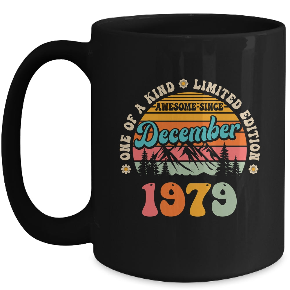 45 Years Old Awesome Since December 1979 45th Birthday Groovy Mug | siriusteestore