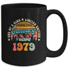 45 Years Old Awesome Since January 1979 45th Birthday Groovy Mug | siriusteestore