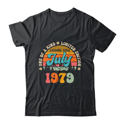 45 Years Old Awesome Since July 1979 45th Birthday Groovy Shirt & Tank Top | siriusteestore