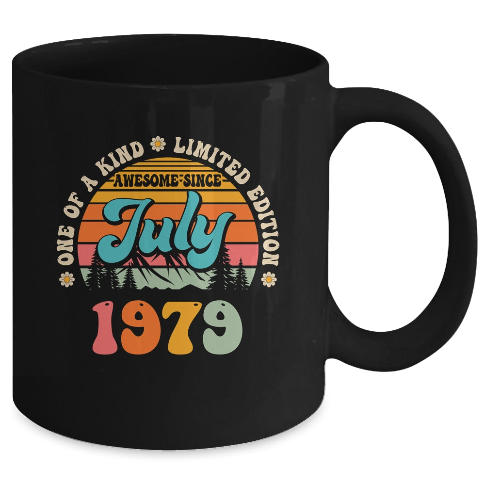 45 Years Old Awesome Since July 1979 45th Birthday Groovy Mug | siriusteestore