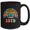 45 Years Old Awesome Since July 1979 45th Birthday Groovy Mug | siriusteestore