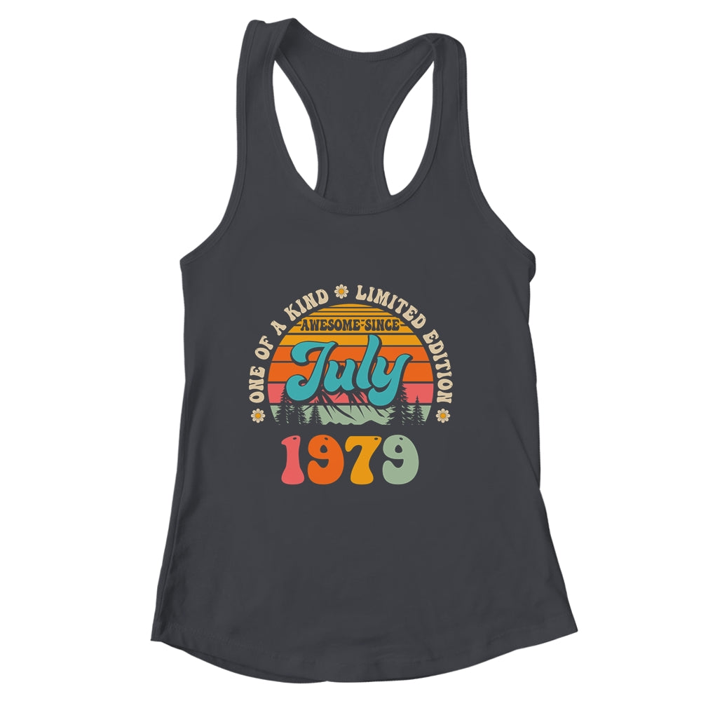45 Years Old Awesome Since July 1979 45th Birthday Groovy Shirt & Tank Top | siriusteestore