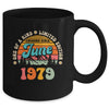 45 Years Old Awesome Since June 1979 45th Birthday Groovy Mug | siriusteestore
