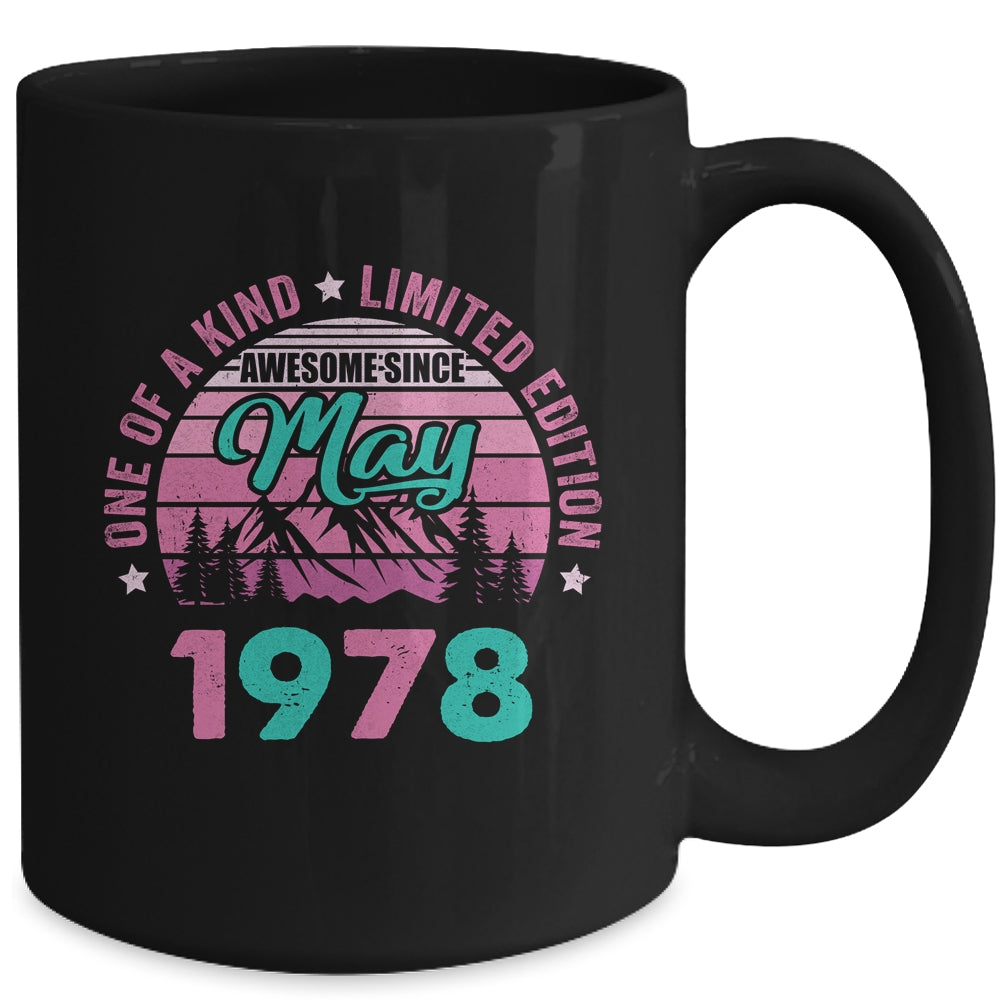 45 Years Old Awesome Since May 1978 45th Birthday Women Mug | siriusteestore