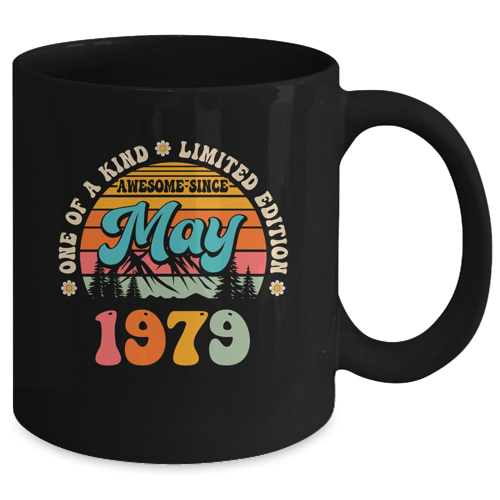 45 Years Old Awesome Since May 1979 45th Birthday Groovy Mug | siriusteestore
