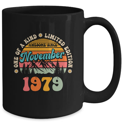 45 Years Old Awesome Since November 1979 45th Birthday Groovy Mug | siriusteestore