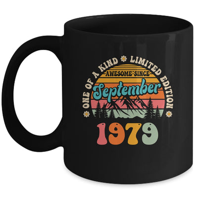 45 Years Old Awesome Since September 1979 45th Birthday Groovy Mug | siriusteestore