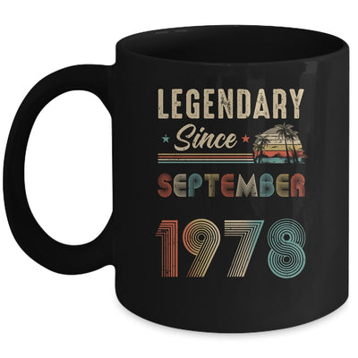 45 Years Old Legendary Since September 1978 45th Birthday Mug | siriusteestore