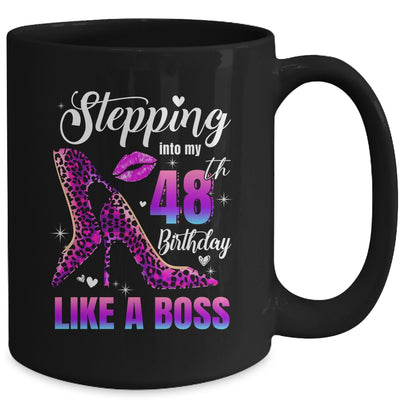 48 And Fabulous High Heels Stepping Into My 48th Birthday Mug | siriusteestore