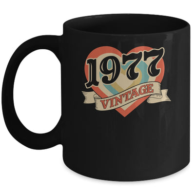 48th Birthday Gifts Classic Retro Heart Vintage 1977 Mug | siriusteestore