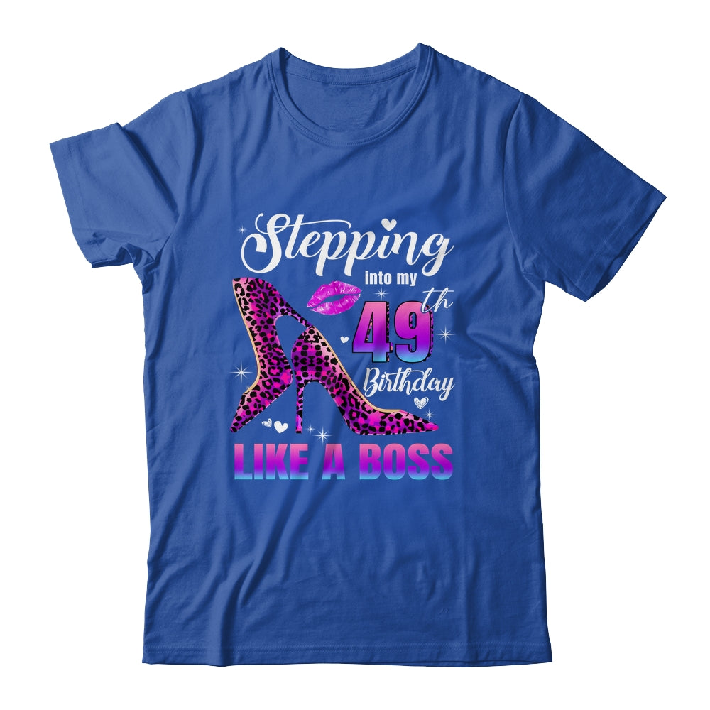 49 And Fabulous High Heels Stepping Into My 49th Birthday Shirt & Tank Top | siriusteestore