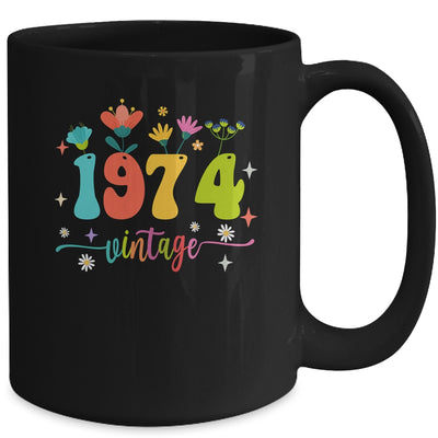 49 Years Old Vintage 1974 49th Birthday Tee Wildflower Mug | siriusteestore