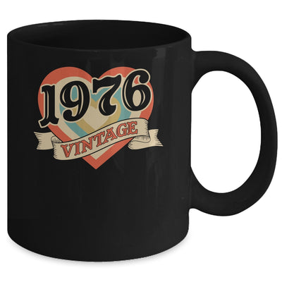 49th Birthday Gifts Classic Retro Heart Vintage 1976 Mug | siriusteestore