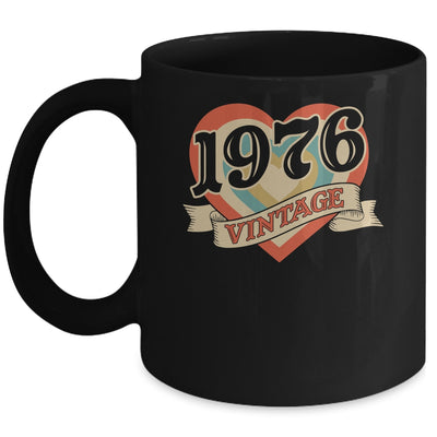 49th Birthday Gifts Classic Retro Heart Vintage 1976 Mug | siriusteestore