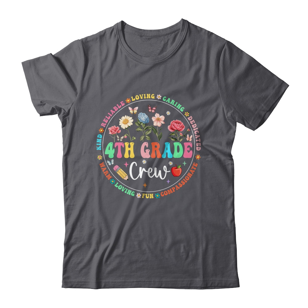 4th Grade Crew Back To School Kindergarten Teacher Kids Shirt & Hoodie | siriusteestore